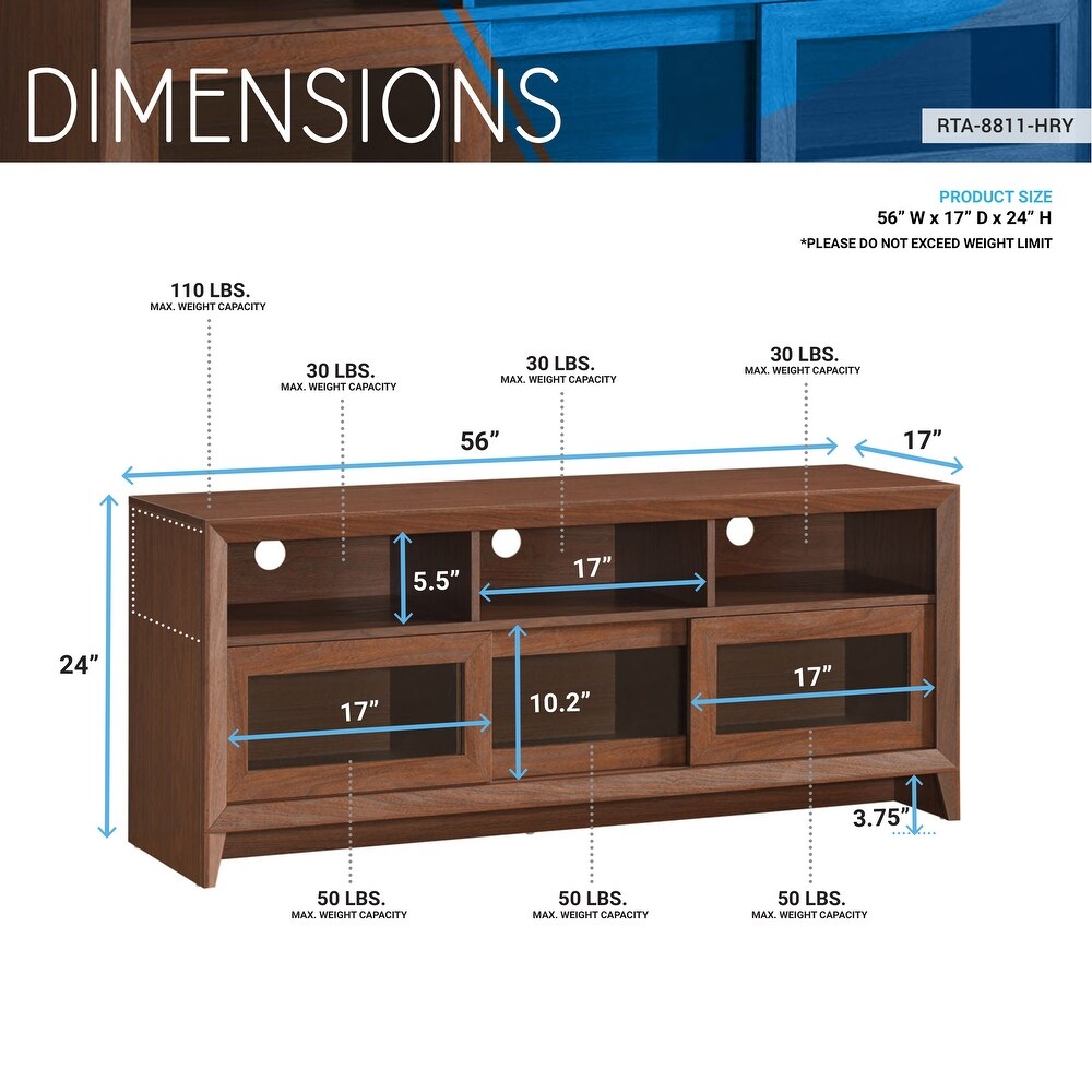 Modern TV Stand with Storage for TVs Up To 60\