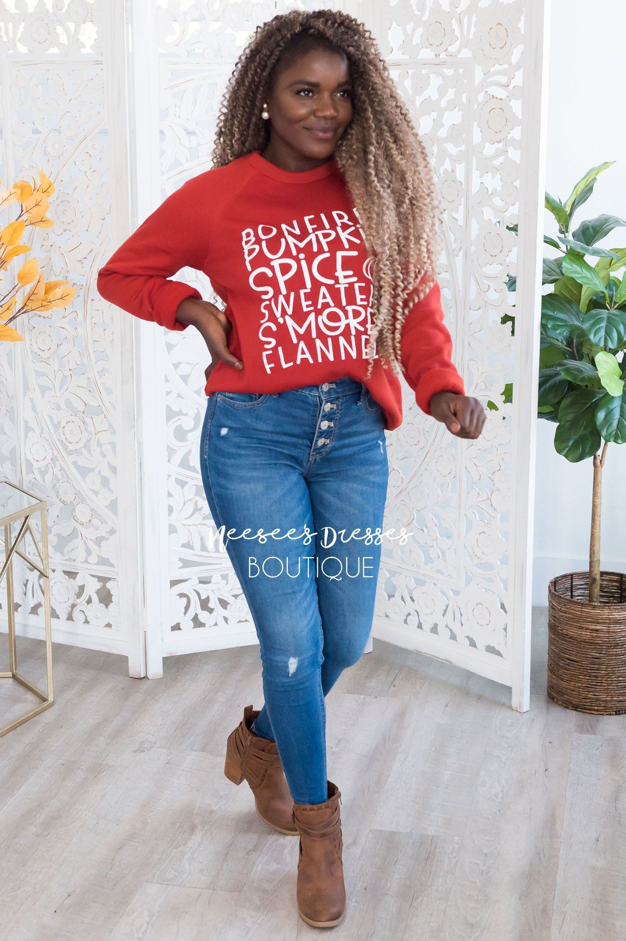 It's All About Fall Modest Sweatshirt