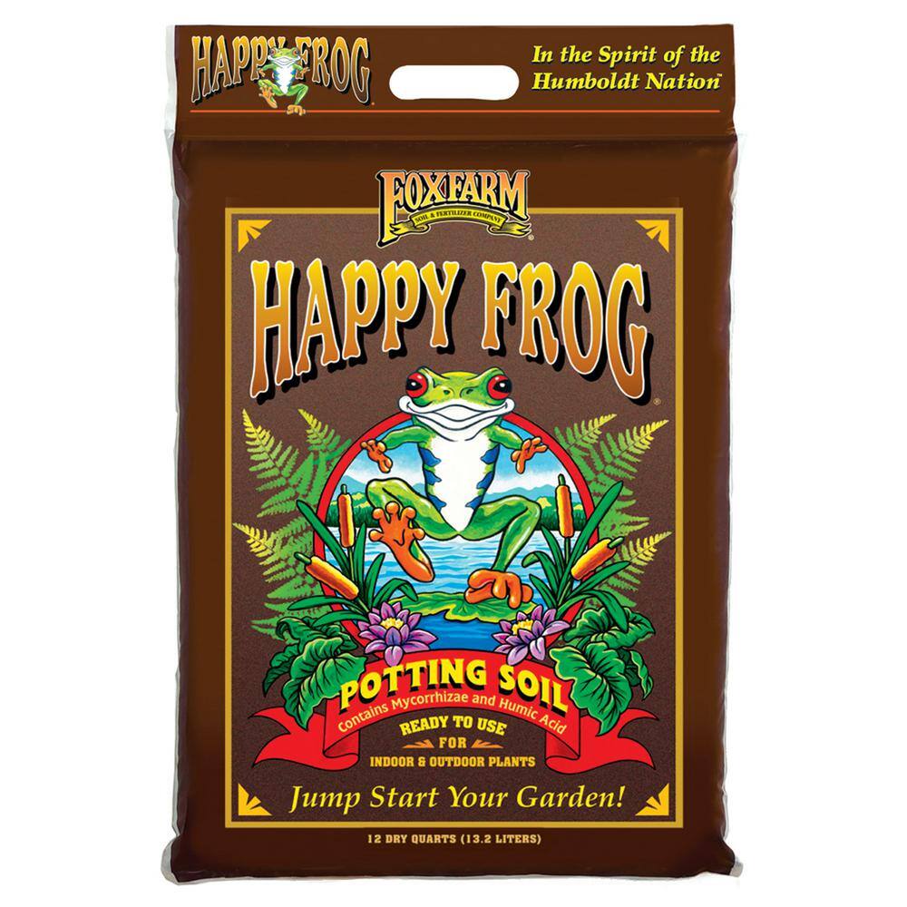 FOXFARM Happy Frog Nutrient and Ocean Forest Garden Potting Soil Mix (2-Pack) 2 x FX14054 + 2 x FX14053