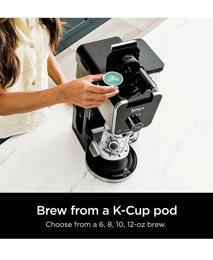 Ninja CFP301 DualBrew Pro Specialty Coffee System， Single-Serve， Compatible with K-Cups 12-Cup Drip Coffee Maker