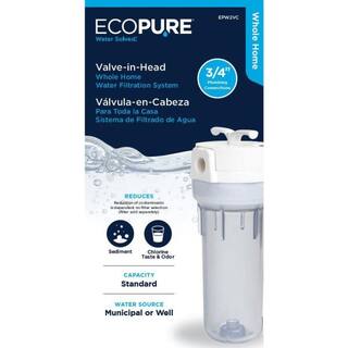 EcoPure Valve-In-Head Whole Home Water Filter System EPW2VC