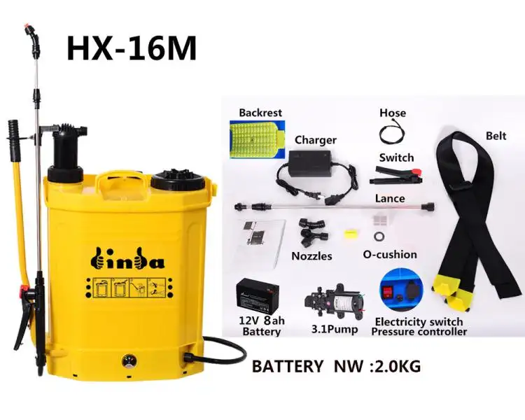 Binda 16L Plastic Knapsack 2 1 Battery   Manual Sprayer Good Quality Agricultural Sprayer