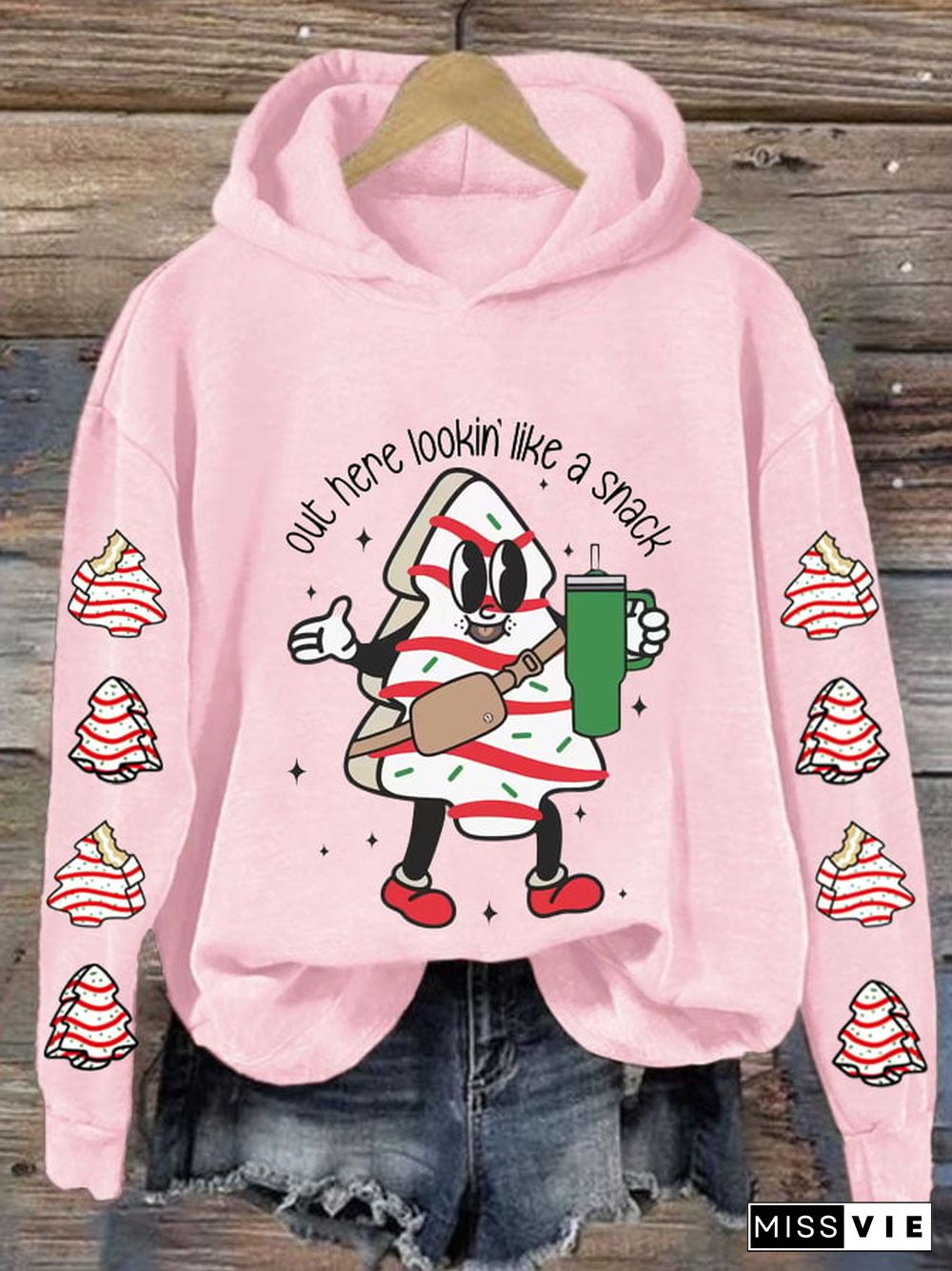 Women's Out Here Lookin' Like A Snack Print Hoodie