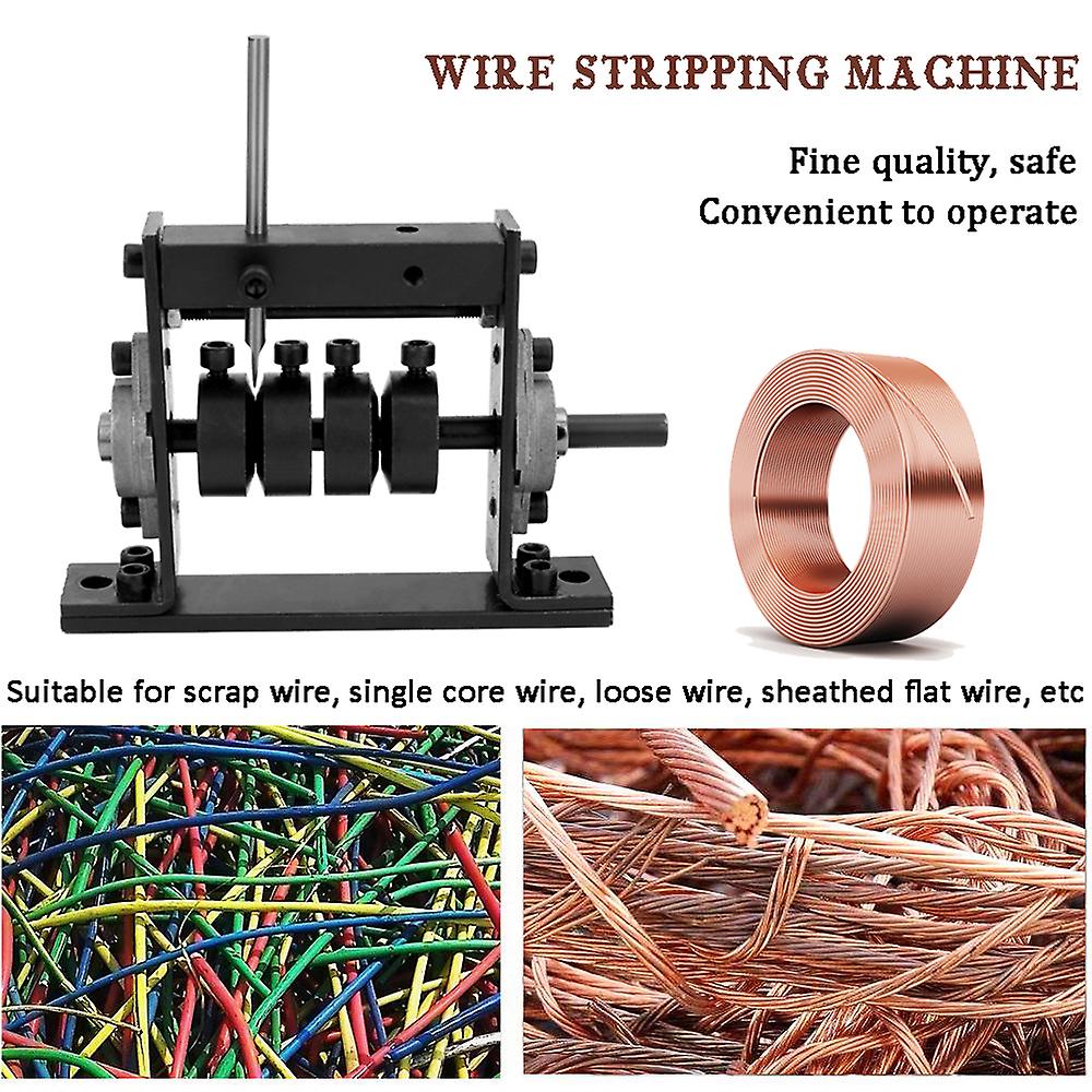 Manual Portable Wire Stripping Machine Scrap Cable Peeling Machines Stripper For 1-30mm Hand Tool Can Connect Hand Drill