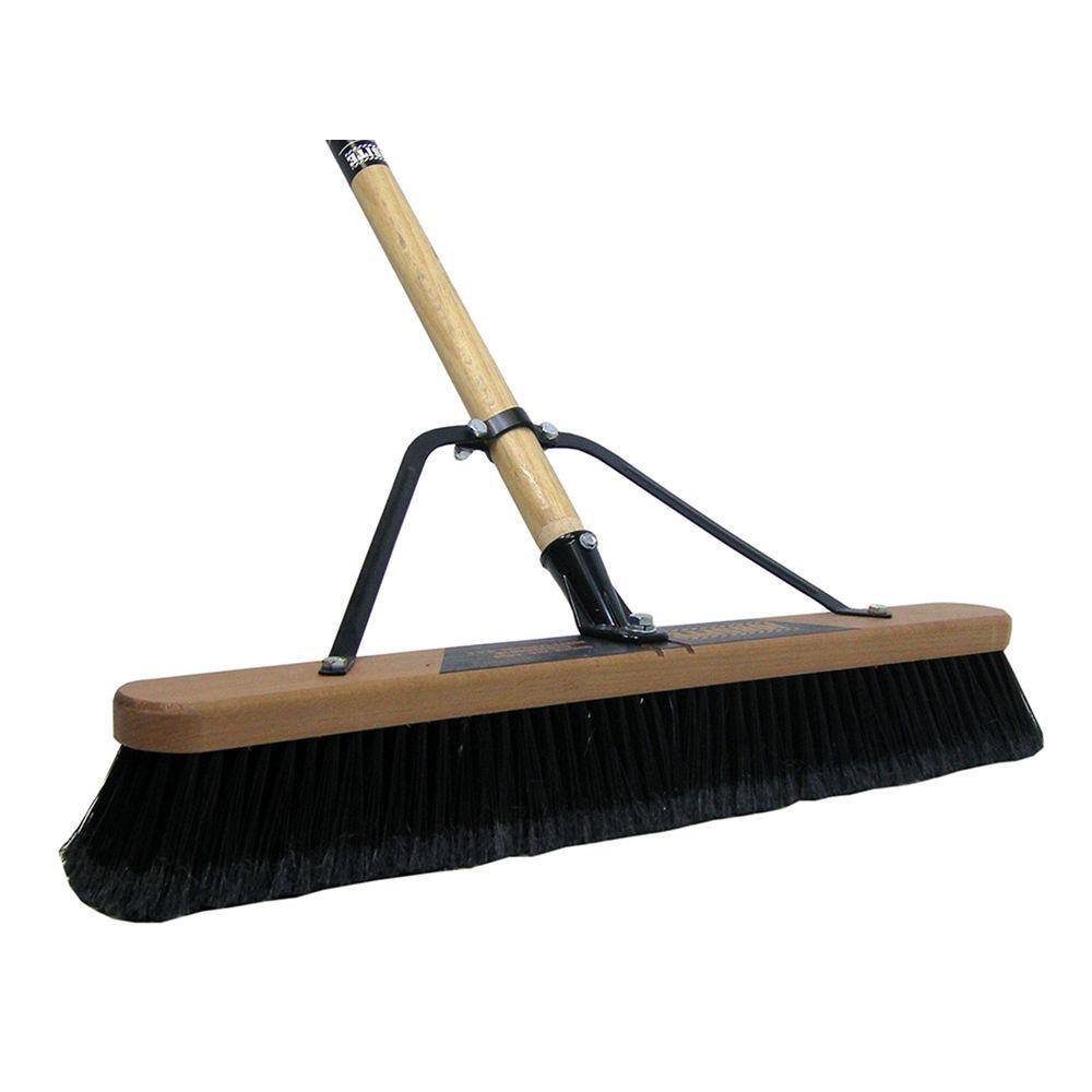 Quickie Job Site 24 in. Smooth Surface Push Broom (2-Pack) 863JSHDSU-2