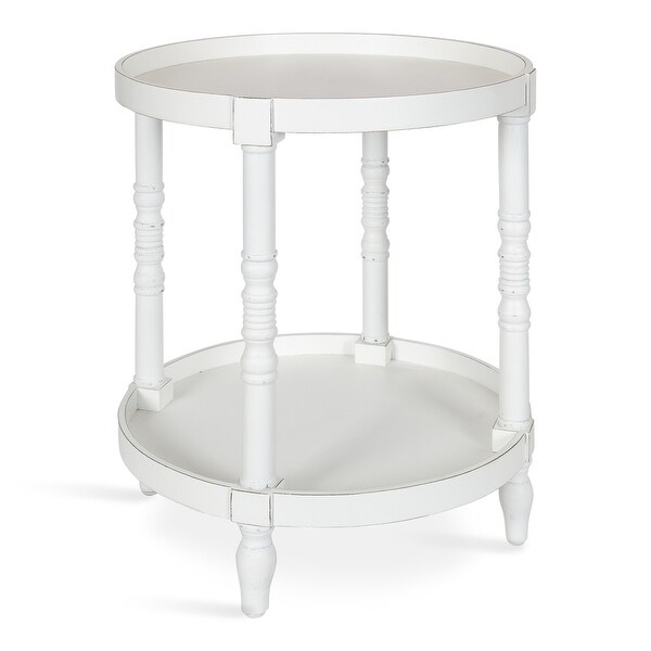 Kate and Laurel Bellport Round Wood Side Table - 20x20x24