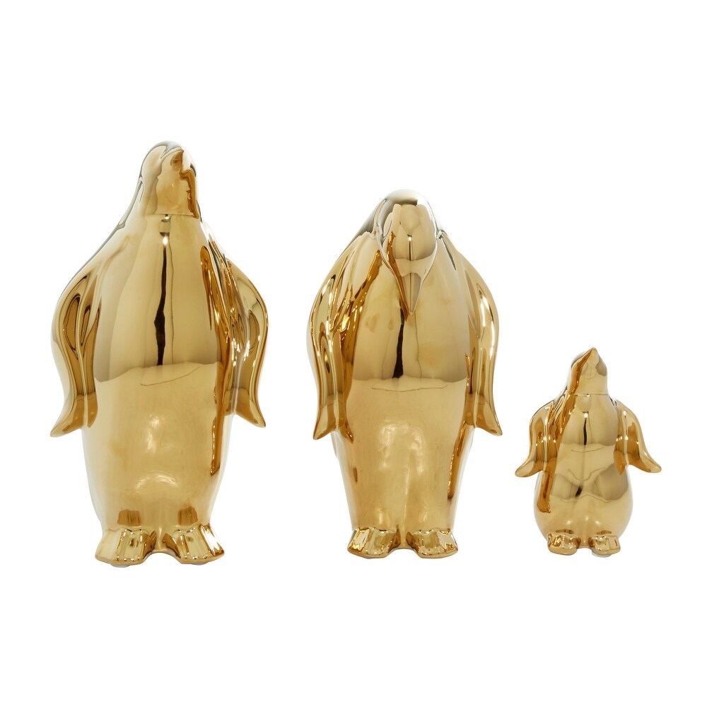 Gold Porcelain Glam Sculpture (Set of 3)   S/3 11\