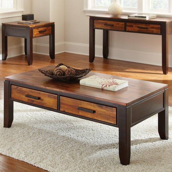 Two-tone Acacia End Table by Greyson Living