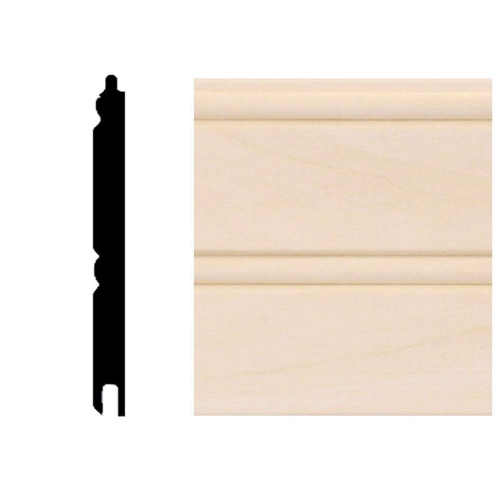 HOUSE OF FARA 8 lin. ft. Basswood Tongue and Groove Wainscot Paneling 32BKIT