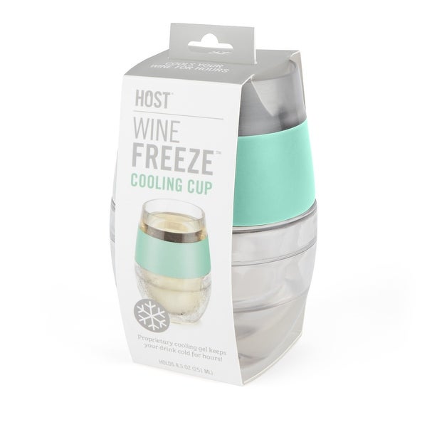 Wine FREEZE Cooling Cup in Mint (1 pack) by HOST - 4.75