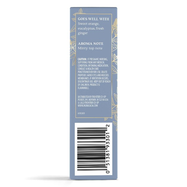 Peppermint Essential Oil Single Aura Cacia