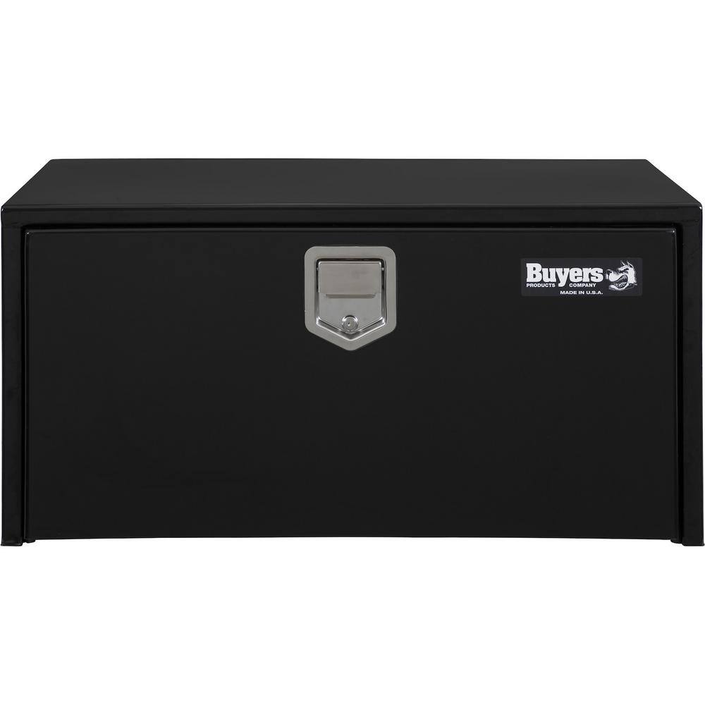 Buyers Products Company 18 in. x 18 in. x 36 in. Gloss Black Steel Underbody Truck Tool Box 1702105