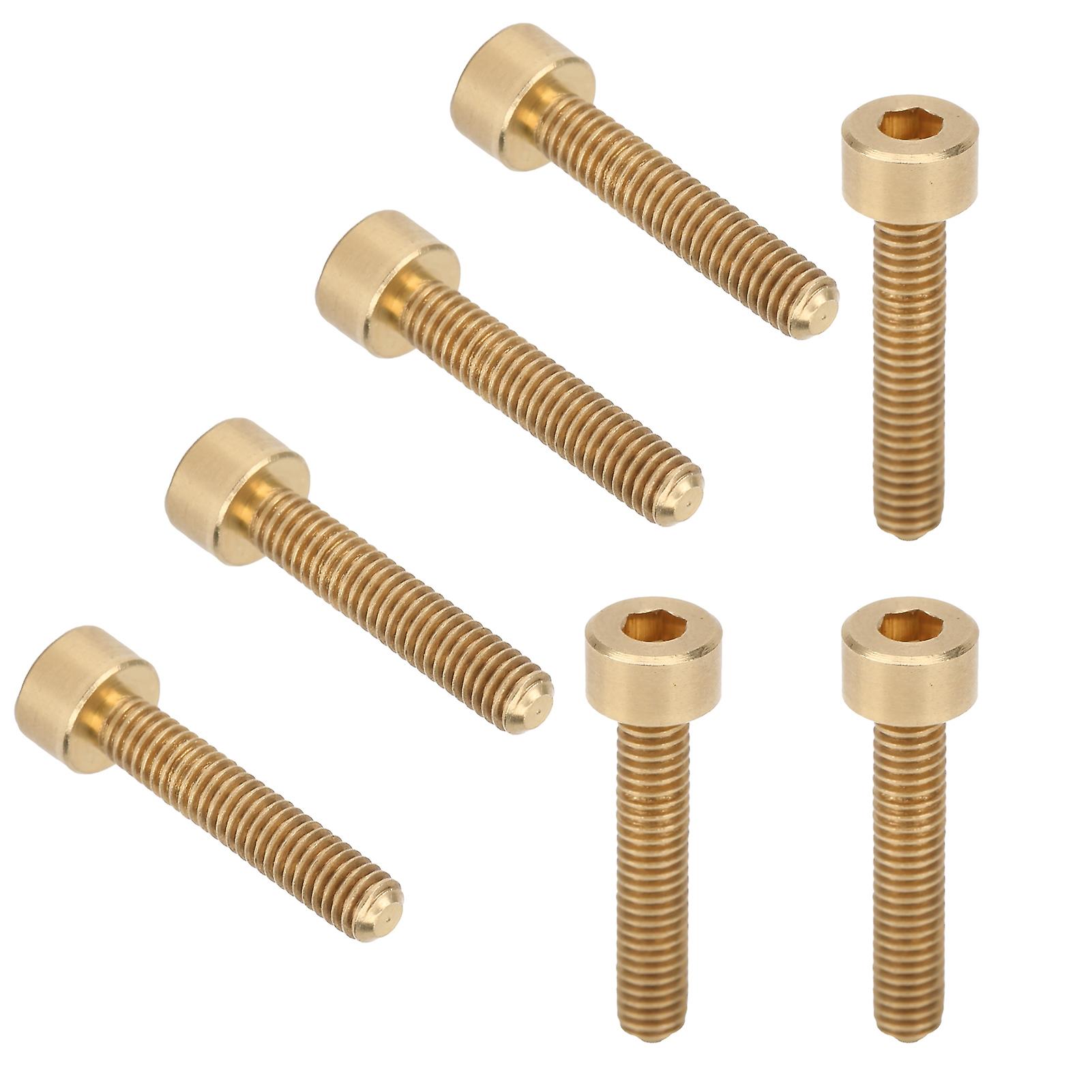 50pcs Cap Hex Socket Screw Copper Fastener Hardware Tools Industrial Supplies M4m4x20