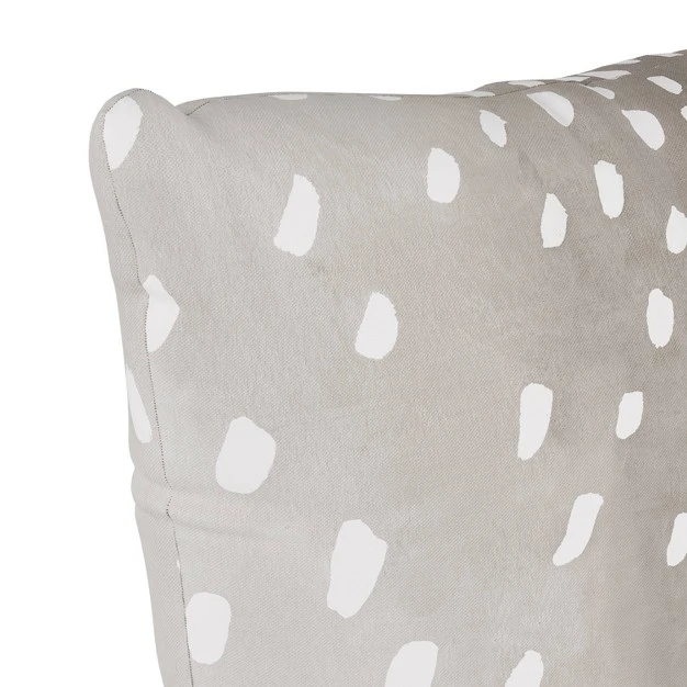 Square Outdoor Throw Pillow Fawn Gray