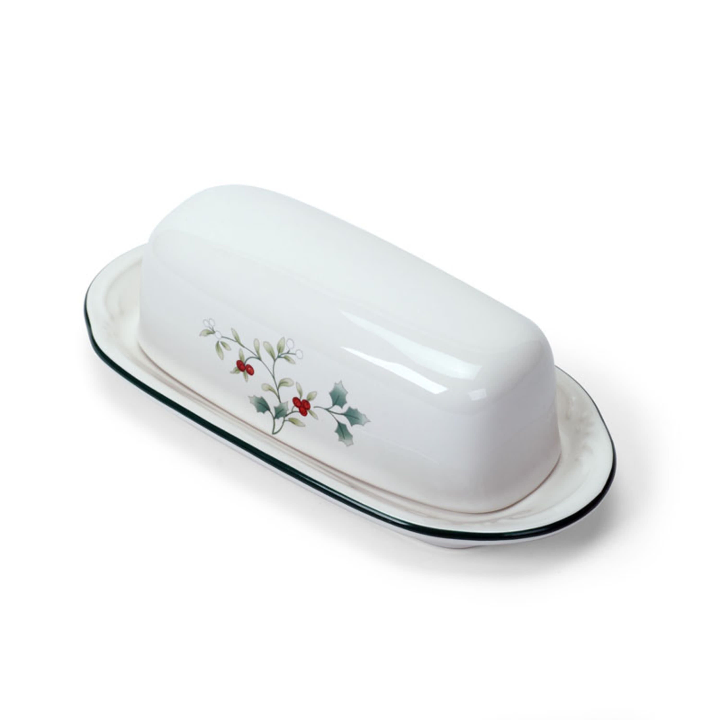 Pfaltzgraff Winterberry Covered Butter Dish Dinnerware Set