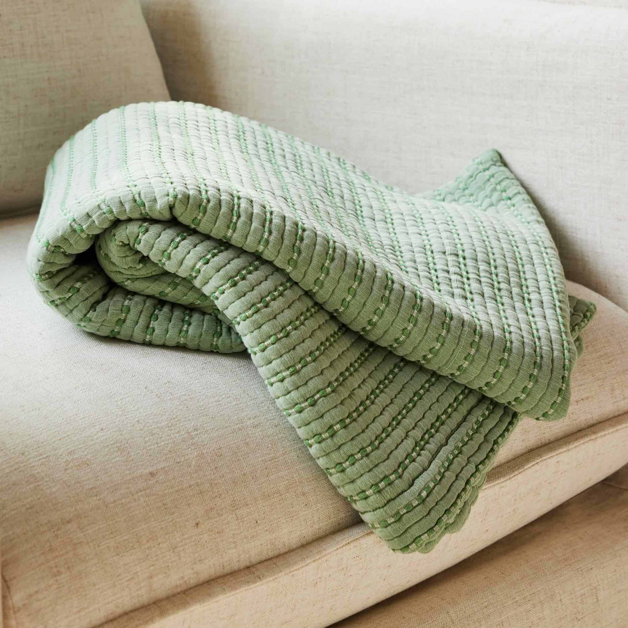 Lightweight Textured Throw Blanket - Last Call