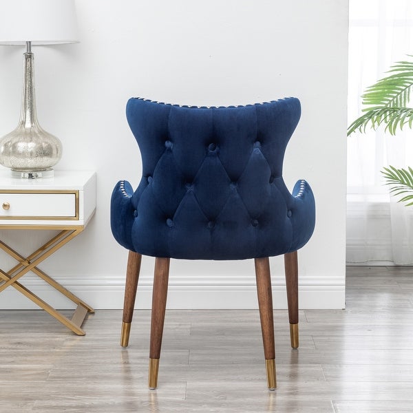 Roundhill Furniture Lindale Mid-century Modern Velvet Accent Chair