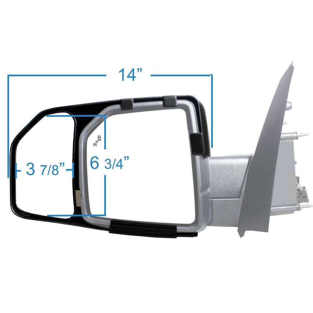 Snap  Zap Clip-on Towing Mirror Set for 2015 - 2020 Ford F-150 81850