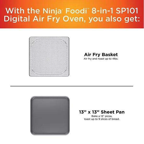 Ninja SP101 Foodi 8-in-1 Digital Air Fry Oven