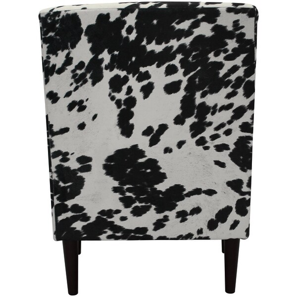 Emma Arm Chair - Cowhide Black