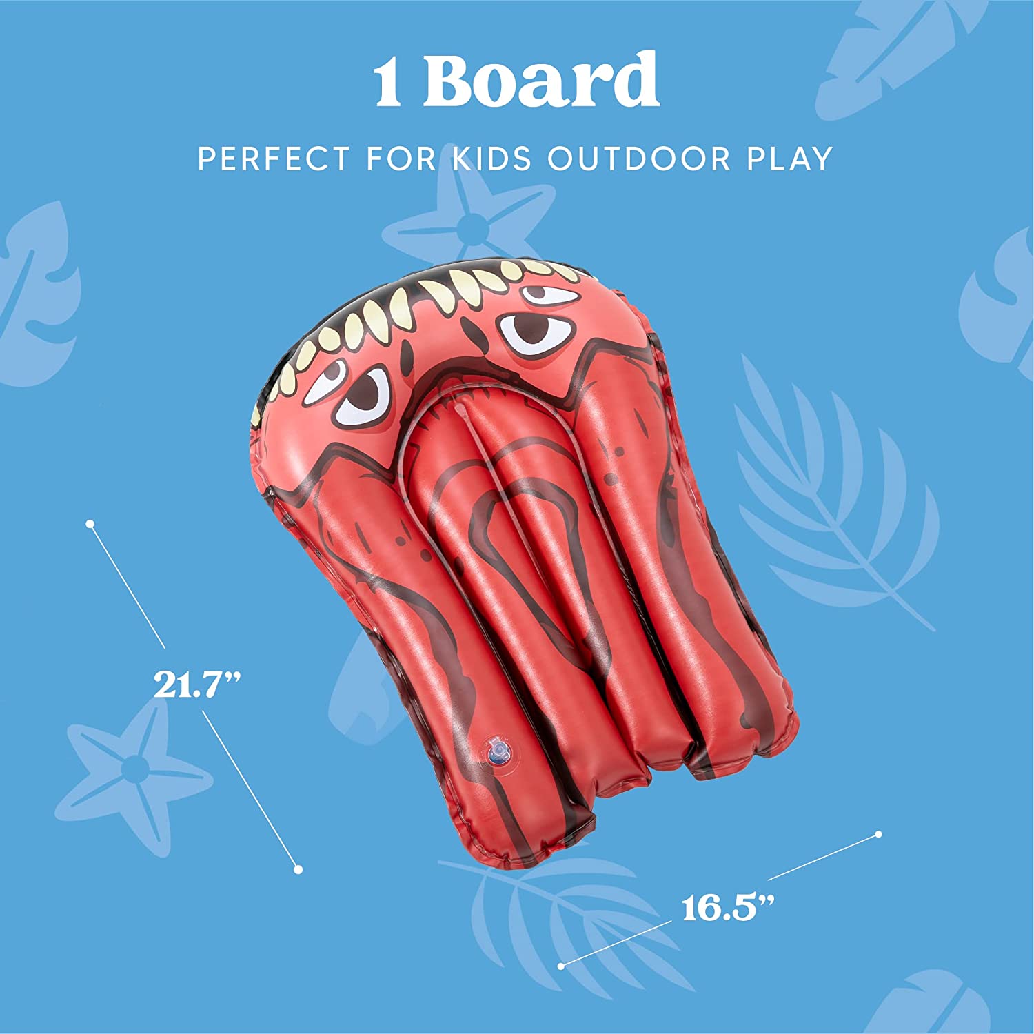 Lavinya Unique Design 20ft x 35.5in Slip and Slide Water Slide with Bodyboard, Crab Summer Toy with Build in Sprinkler for Outdoor Water Toys Play