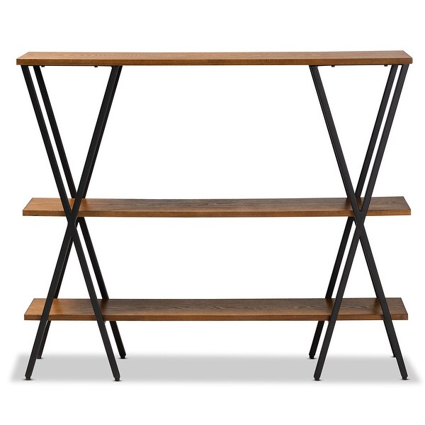 Norton Rustic and Industrial Wood and Console Table