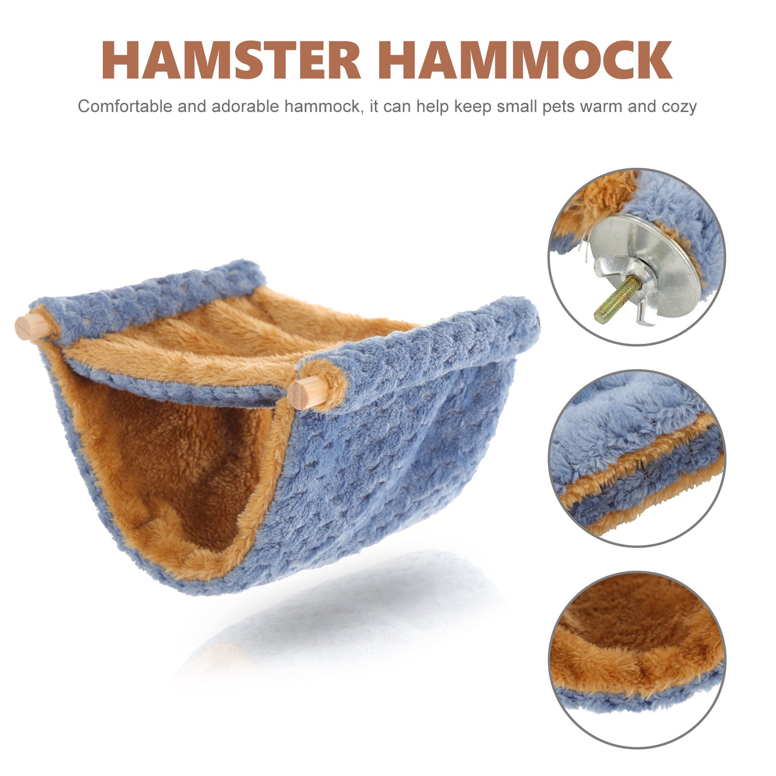 NUOLUX Decorative Guinea Pig Bed Comfortable Hamster Bed Hanging Chinchilla Hammock Hamster Accessory