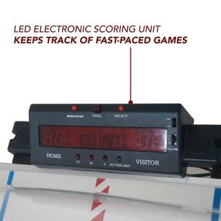 Hathaway Breakaway Dome Hockey Table with E-Z Grip Handles and LED Scoring Unit BG5003