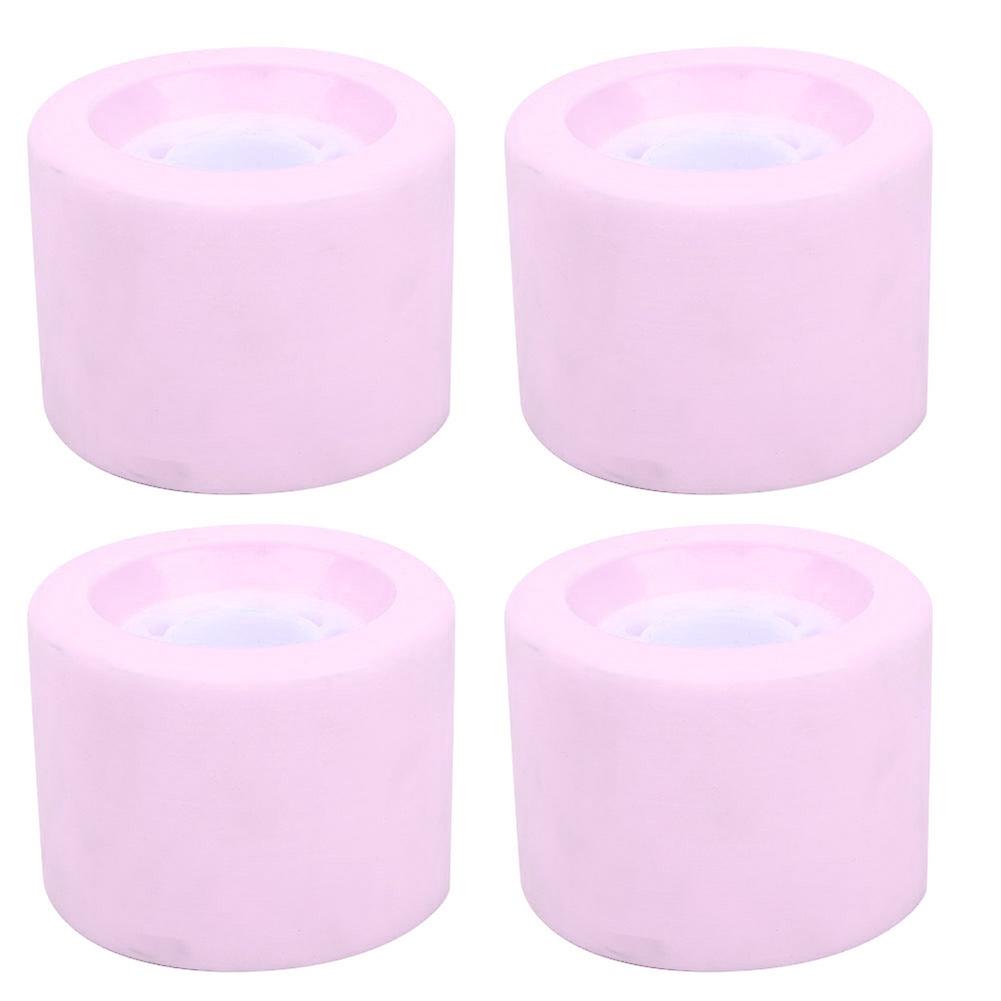 4pcs/set Pu Durable Longboard Dance Board Skateboard Replacement Wheel Accessorypink