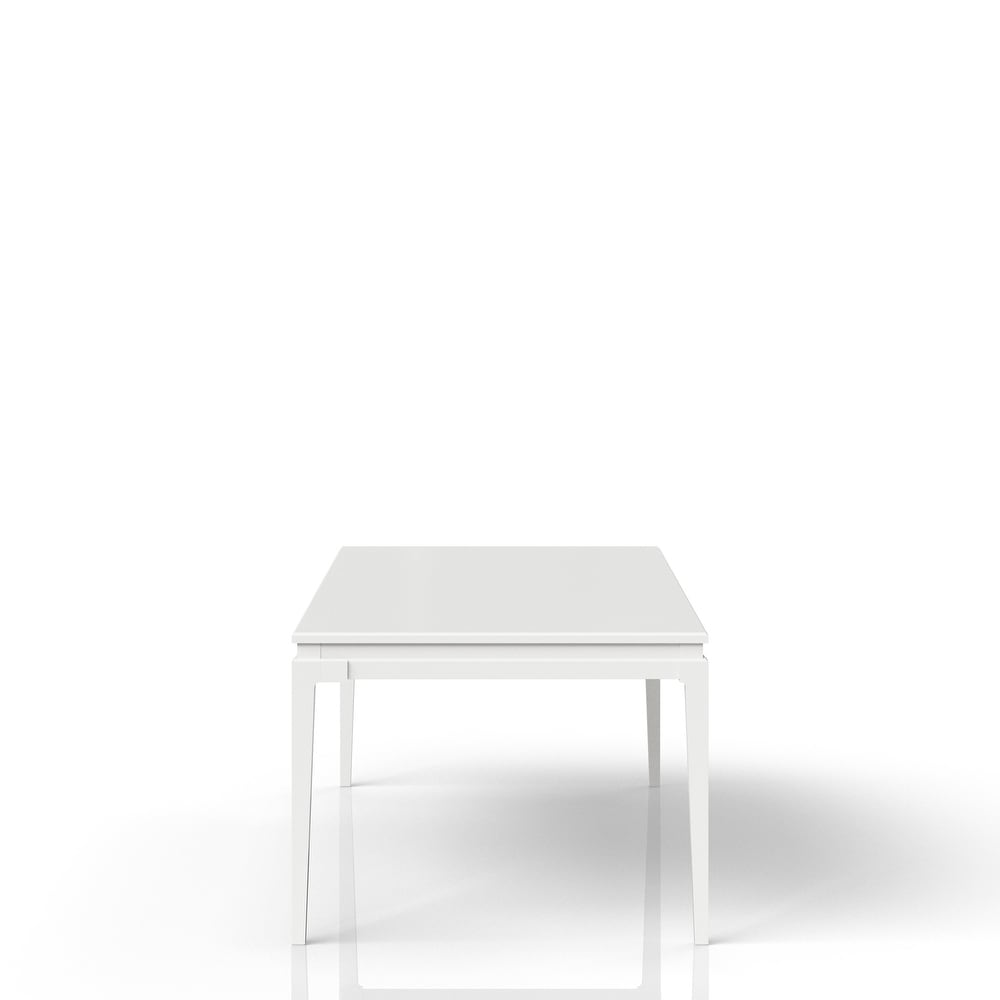 Renascence Rectangular Dining Table  Pearlized White