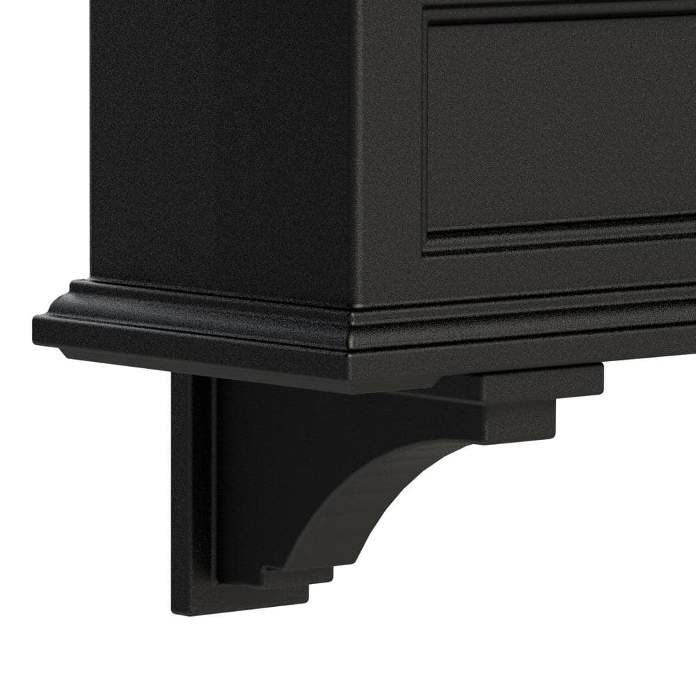 Mayne Fairfield Black Polyethylene Decorative Corbel 5856-B