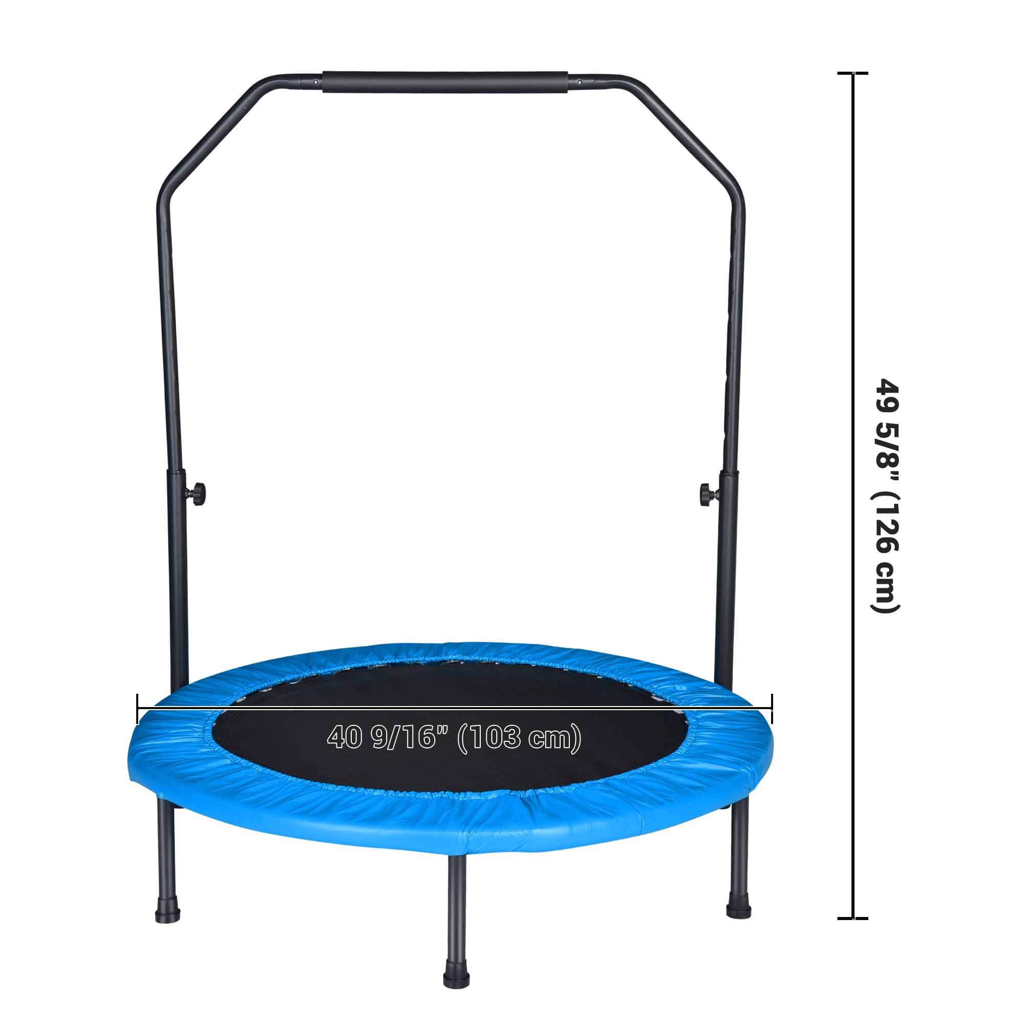 Yescom 3.3 ft Mini Trampline Foldable Rebounder with Handle