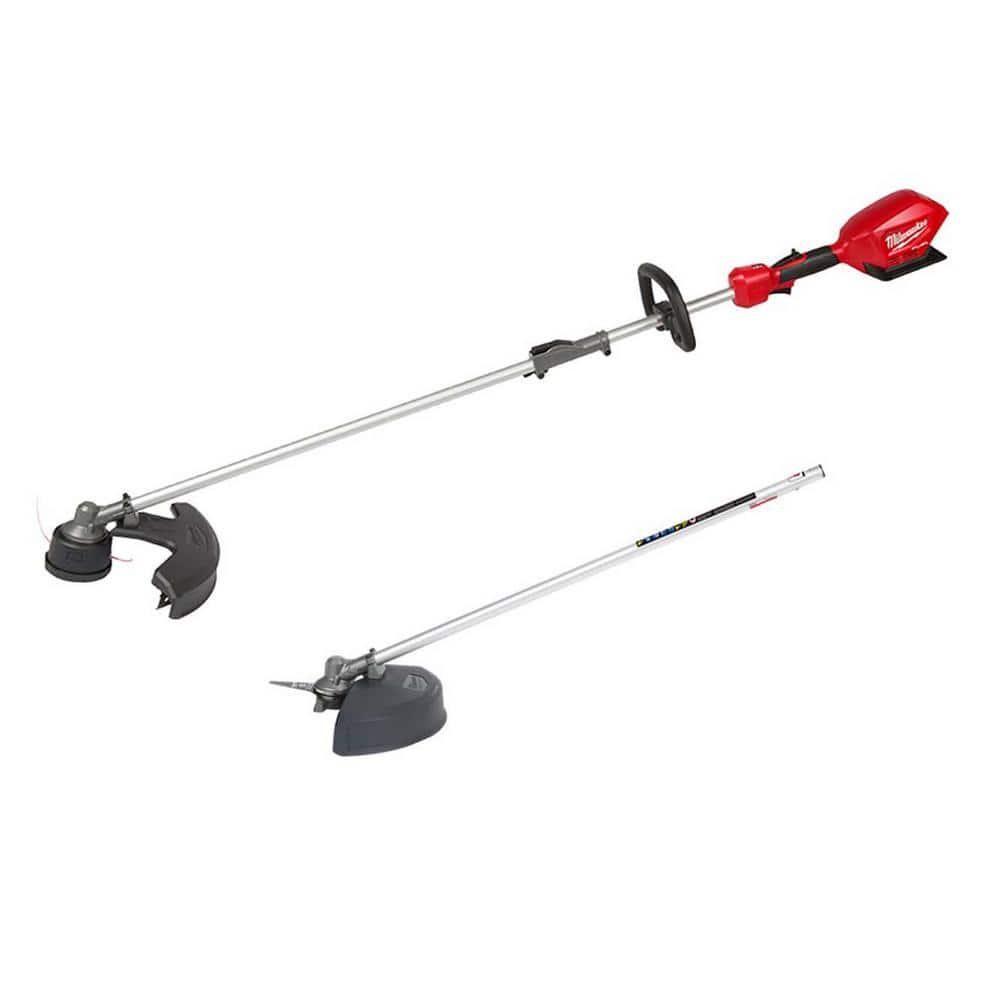 Milwaukee M18 FUEL 18V LithiumIon Brushless Cordless QUIKLOK String Grass Trimmer with M18 FUEL Brush Cutter Attachment