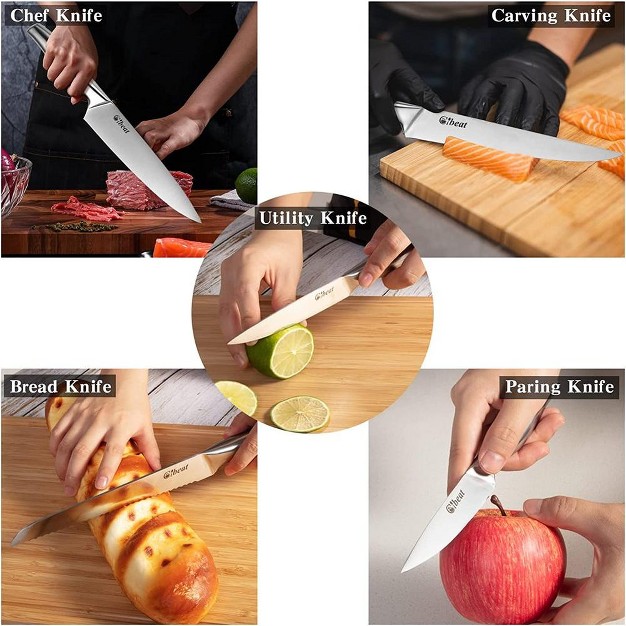 5pcs Kitchen Knife Set Stainless Steel Chef Knife Set