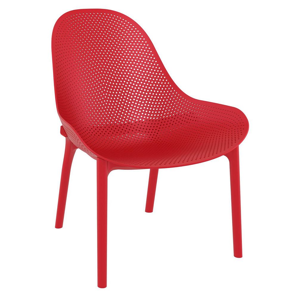 32.75 Red Solid Patio Lounge Chair