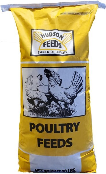 Hudson Feeds Multi-Flock Grower/Finisher Complete Poultry Feed， 50-lb bag