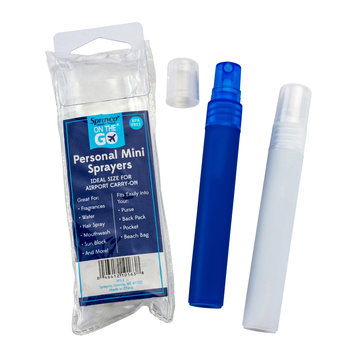 Mini Travel Sprayers with Clear Vinyl Case