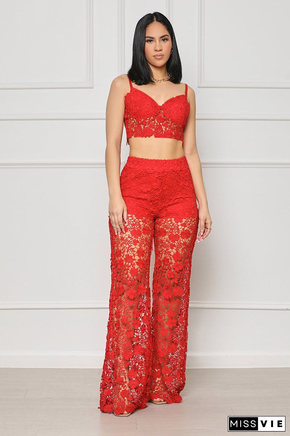 Forever Yours Lace Pants Set