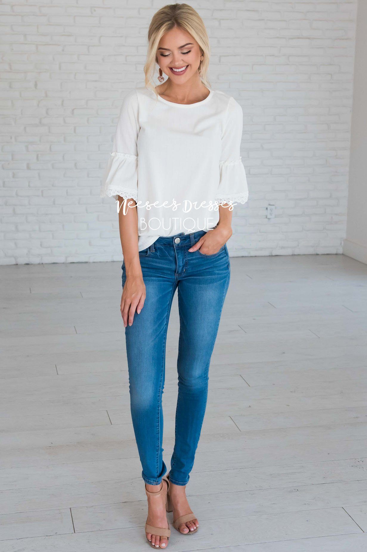 Just One Wish Bell Sleeve Top