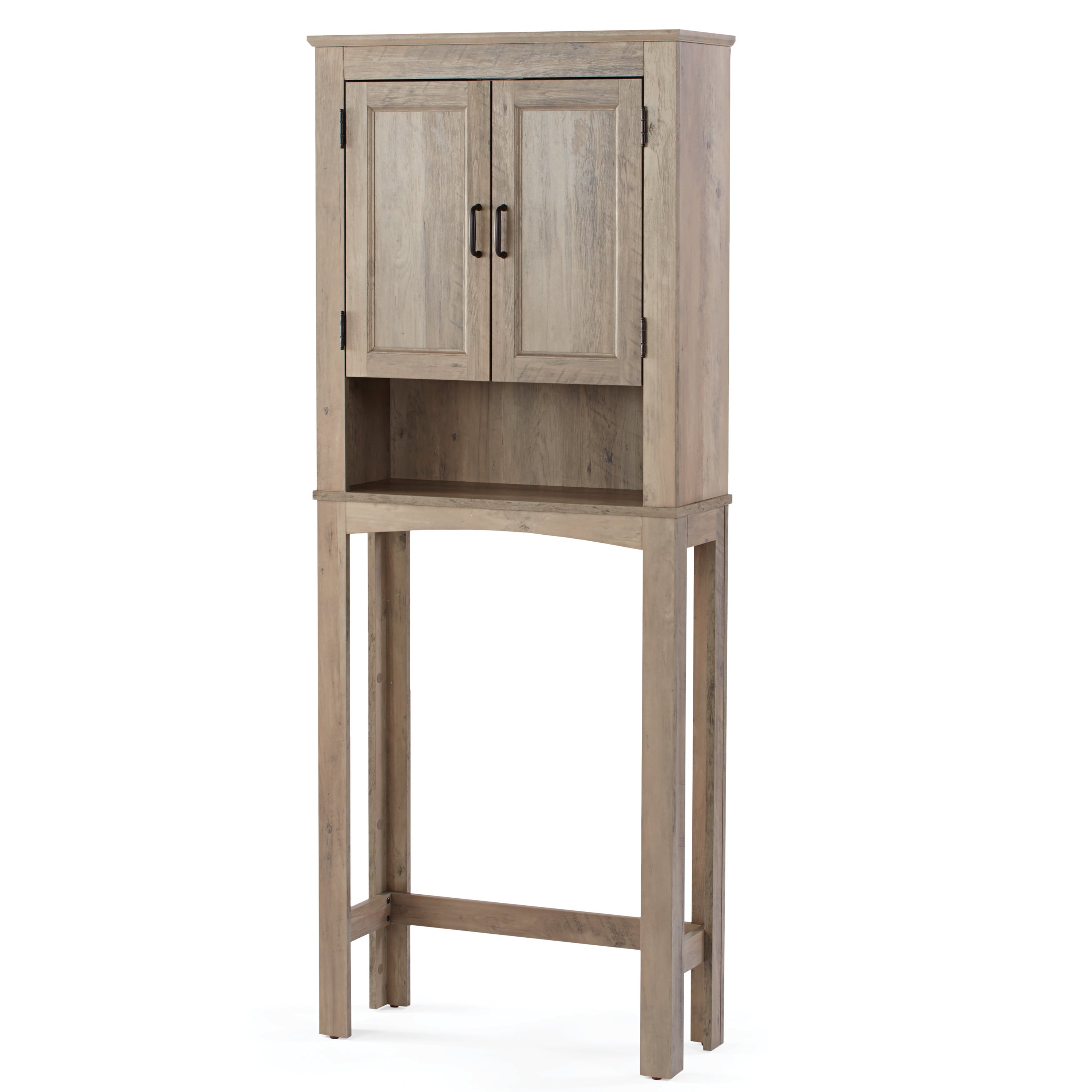 Rustic Gray 26 in. W Bathroom Space Saver, Better Homes & Gardens over the Toilet Storage Cabinet