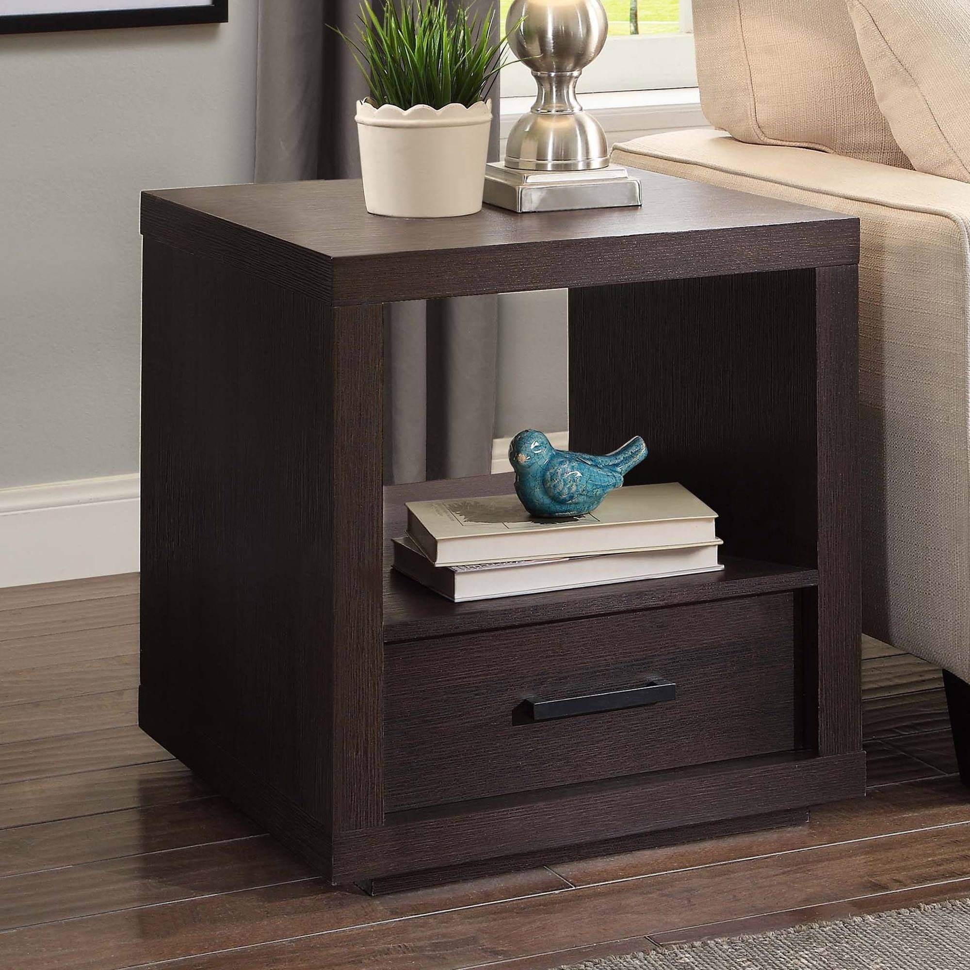 Steele End Table With Drawer