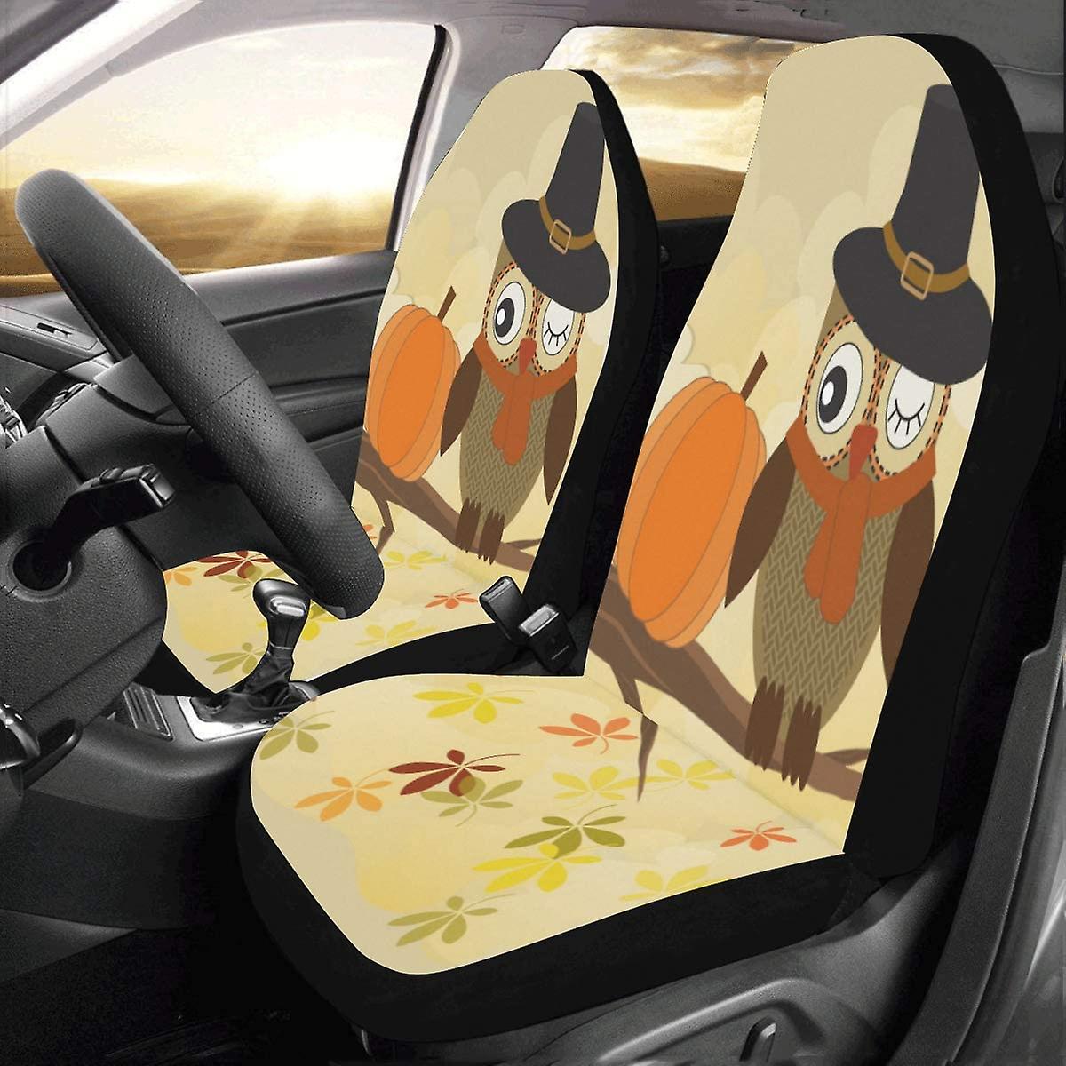 Set Of 2 Car Seat Covers Happy Easter And Thanksgiving Universal Auto Front Seats Protector Fits For Car，suv Sedan，truck D 69290