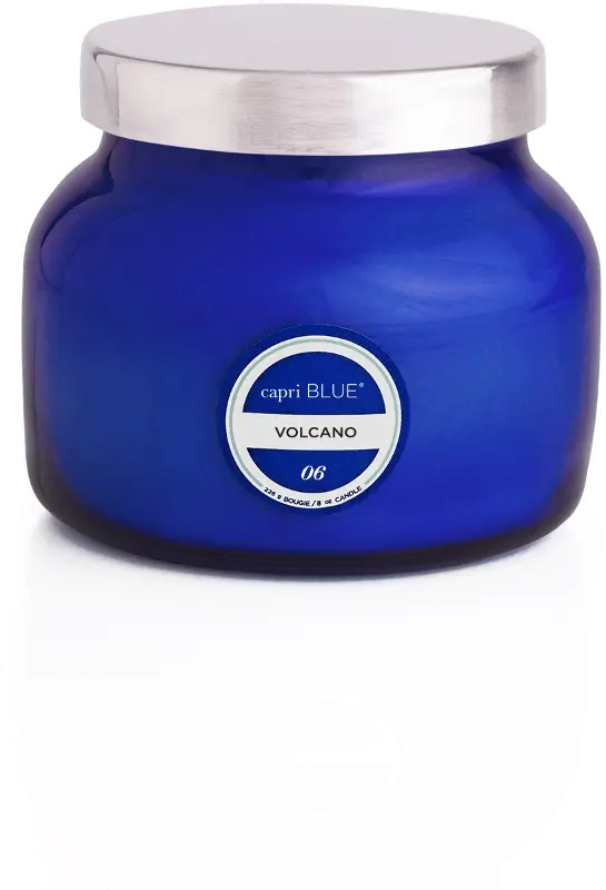 8 oz Volcano Signature Petite Blue Jar Candle