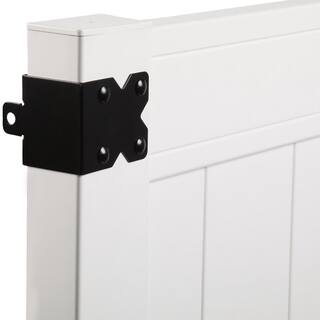 Veranda Pro Series 4 ft. W x 4 ft. H White Vinyl Woodbridge Privacy Fence Gate 144714