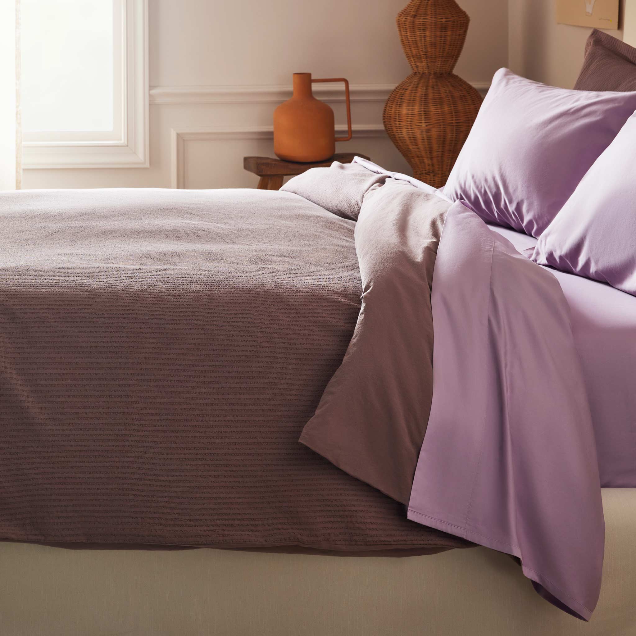 Textured Stripe Duvet Cover - Last Call