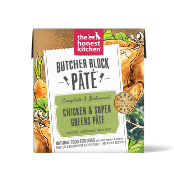 The Honest Kitchen Butcher Block Pate Chicken and Super Greens for Dogs