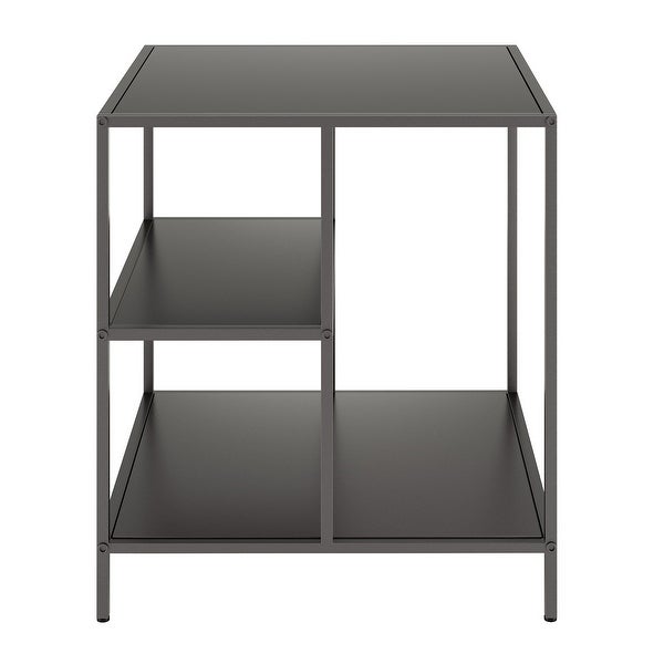 Winthrop Side Table with Metal Shelves