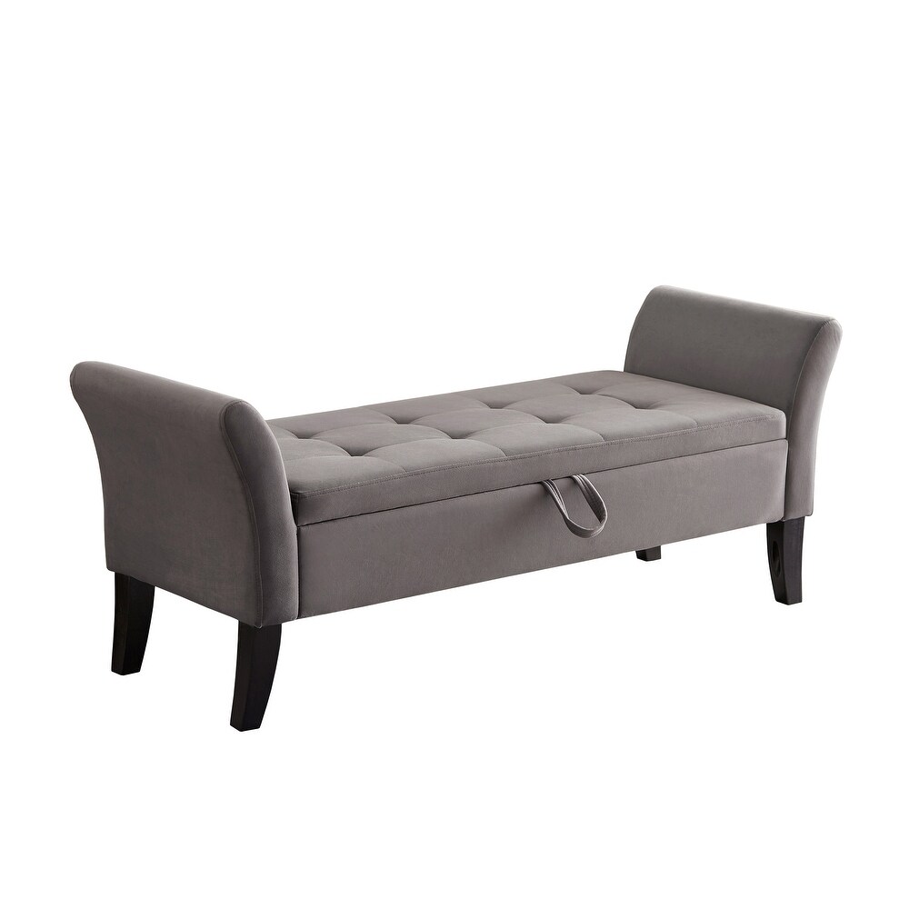 AUKFA Armed Storage Bench for Bedroom Entryway Living Room