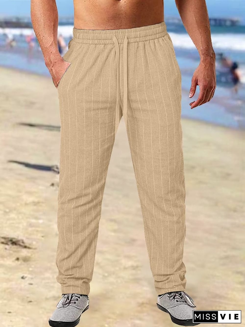 Men's Casual Stripes Pants