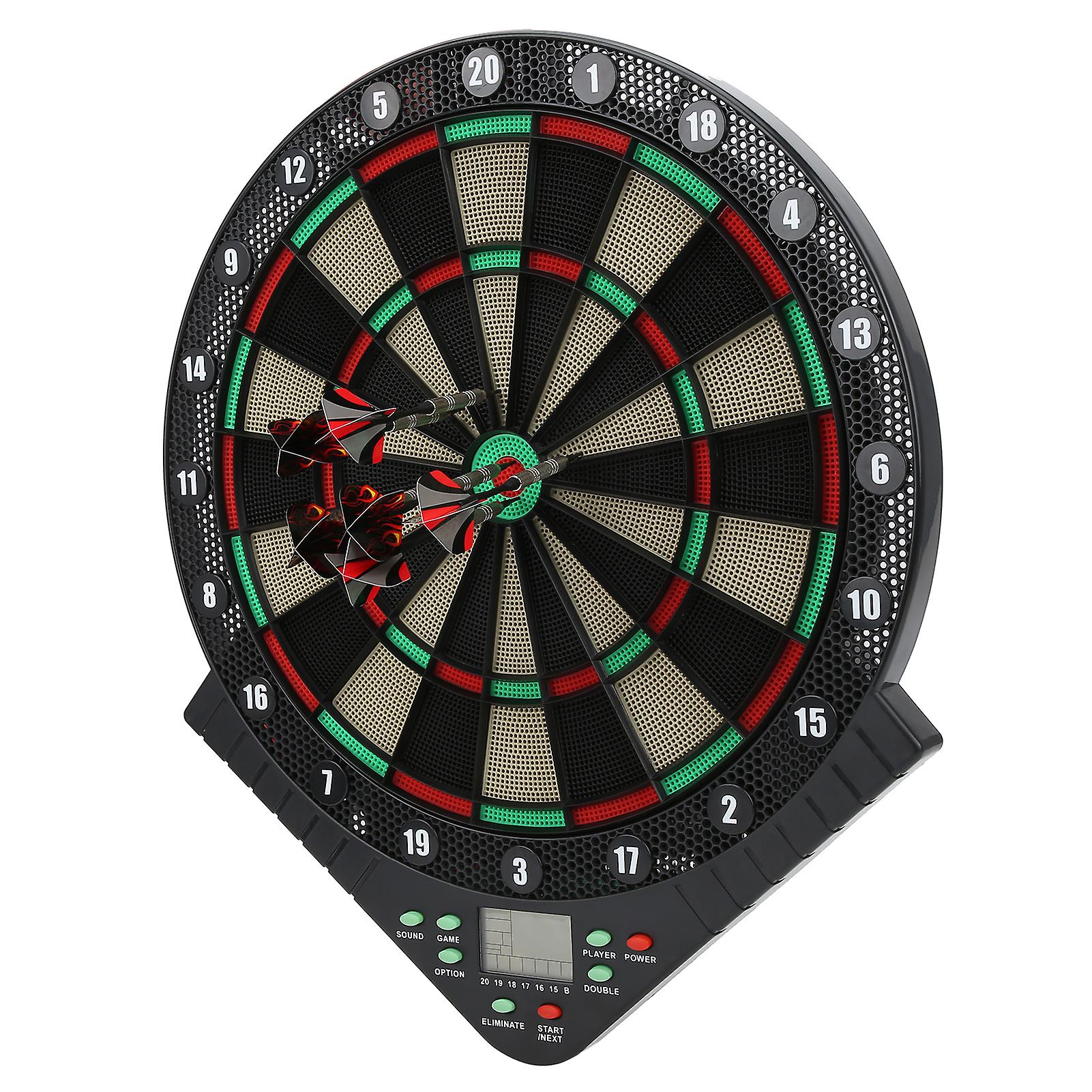 Electronic Dart Board Score Dart Plate Durable Plastic Dart Target Set Game Accessory